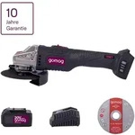 Gomag Akku Winkelschleifer GO-WS125 20V &Oslash;125mm Trennscheibenset Akku/...