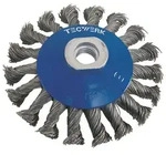 TECWERK Kegelb&uuml;rste &Oslash; 100 mm Drahtst&auml;rke 0,35 mm VA 13 mm 12500min-1 22 mm