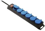 AS-Schwabe 6-fach Verteilersteckdosenleiste, 1,5m Leitung H07RN-F 3G1,5 IP44