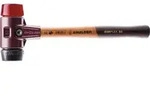 HALDER Schonhammer SIMPLEX L&auml;nge 300 mm Kopf-&Oslash; 30 mm mittelhart/hart schwarz/rot