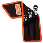 Bahco S4RM/3T Vierfach-Knarren-Ringschl&uuml;ssel-Satz 3-teilig G&uuml;rteltasche