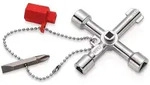 Knipex TwinKey&reg; Schaltschrankschl&uuml;ssel f&uuml;r g&auml;ngige Schr&auml;nke und Absperrsysteme