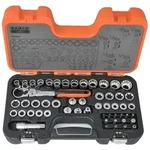Bahco S530T Durchsteck Steckschl&uuml;ssel Satz 1/2 - 1/4 - 3/8 Zoll 53 tlg im...