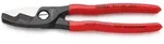 KNIPEX StepCut Kabelschere Doppelschneide Kunststoffgriff Br&uuml;niert