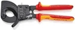 KNIPEX VDE Kabelschneider Mehrkomponenten-H&uuml;llen Ratschenprinzip, Kabelschneider