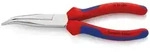 KNIPEX 26 25 200 Flachrundzange mit Schneide, gebogen, verchromt, 2K, 200mm