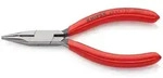 KNIPEX 25 01 Flachrundzange mit Schneide Schwarz Atramentiert Flach-Runde Backen