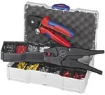 KNIPEX Crimp-Sortiment mit isolierten Kabelschuhe/Aderendh&uuml;lsen, Crimpzange