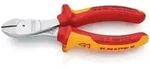 KNIPEX VDE-Kraftseitenschneider, verchromt, 2-K Griff, Isoliert, 160-250 mm