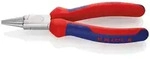 KNIPEX 22 05 160 Rundzange verchromt mit Mehrkomponenten-H&uuml;llen 160 mm