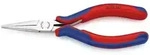 KNIPEX 35 62 145 Elektronik-Greifzange, 2-K, 145 mm, flachrund