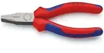 KNIPEX Flachzange Greifzange poliert mit Mehrkomponenten-H&uuml;llen Atramentiert
