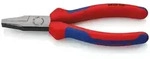 KNIPEX Flachzange Greifzange poliert mit Mehrkomponenten-H&uuml;llen Atramentiert