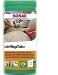 SONAX Leder Pflege T&uuml;cher 25 Stk in Box Reinigungs Tuch f&uuml;r Glattleder