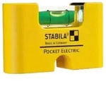 Stabila Wasserwaage Pocket Electric, 7 cm, Miniformat-Wasserwaage, Magnetisch