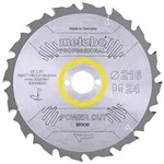 Metabo Kreiss&auml;geblatt Holz Power Cut 216x30 mm 24 WZ 5&deg;neg Kapp- Gehrungss&auml;gen