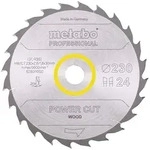 Metabo Kreiss&auml;geblatt Holz Power Cut 230x30 mm 24 WZ 20&deg; HW/CT Handkreiss&auml;gen