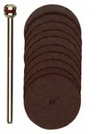 PROXXON Trennscheiben, 22 mm, 10 St&uuml;ck + 1 Tr&auml;ger