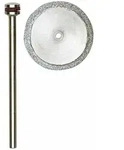 Proxxon 28840 Diamantierte Trennscheibe, 20 mm + 1 Tr&auml;ger