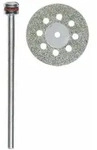 Proxxon 28844 Diamantierte Trennscheibe &Oslash; 20 mm, mit K&uuml;hll&ouml;chern, + 1 Tr&auml;ger