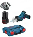 Bosch Akku-S&auml;bels&auml;ge Recipros&auml;ge GSA 12 V-14 inkl. 2 Akkus 3,0 Ah + L-Boxx