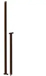 ABUS Stangenset f&uuml;r FOS / FSA 3B 118cm/118cm Riegelstangen braun, 2 St&uuml;ck