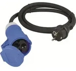 AS-Schwabe Adapterleitung 1,5m, schwarz, 1,5m H07RN-F 3G2,5
