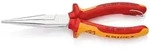 KNIPEX Flachrundzange mit Schneide VDE Storchschnabelzange, 2K-Griff