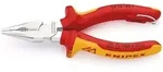 KNIPEX 08 26 145 T Spitz-Kombizange verchromt, 2-K, VDE, mit &Ouml;se, 145 mm