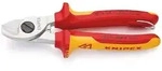 KNIPEX VDE-Kabelschere, Stufenschneide, 2-K-Griff, Doppelschneide, mit/ohne &Ouml;se