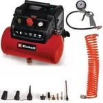 EINHELL Kompressor TC-AC 190/6/8 OF Set inkl. 5m Spiralschlauch & Reifenf&uuml;ller