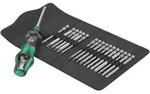 Wera 826 T Kraftform Turbo 1/4" Bits-Handhalter Wechselklingen Set 1, 18 teilig