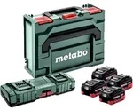 Metabo Basis Set LiHD 18V 4 x 10,0Ah Akkus Ladeger&auml;t ASC 145 DUO metaBOX 145