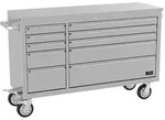 G&uuml;de Werkbank GW 10 INOX Eco Line Werkstattwagen - 10 Schubladen - Edelstahl