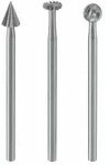 Proxxon 28720 Feinfr&auml;sersatz (Wolfram-Vanadiumstahl), 3-tlg. (Rad, Kugel, Kegel)