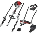 Scheppach 5IN1 Benzin Motorsense MTC42-5P Hochentaster Heckenschere Laubbl&auml;ser