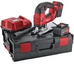 Flex Akku-Stichs&auml;ge JSB 18.0-EC + 2 Akkus 5.0 Ah+Ladeger&auml;t+S&auml;gebl&auml;tter+L-Boxx