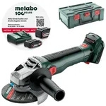 Metabo Akku Winkelschleifer W 18 LT BL 11-125 Solo 18 Volt metaBOX 165 L