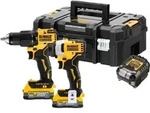 DeWalt Akku-Kombopack DCK2062E2T-QW - 2tlg. - 18V - 2x 1,7Ah Akku - TSTAK-Box