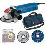 Bosch Winkelschleifer mit X-LOCK GWX 10-125 Professional inkl. Zubeh&ouml;r-Set 27tlg. +