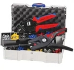 KNIPEX Crimp-Sortiment mit isolierten Kabelschuhe/Aderendh&uuml;lsen, Crimpzange
