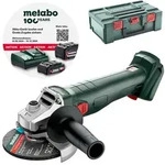 Metabo Akku Winkelschleifer W 18 L 9-125 metaBOX 165L ohne Akku/Ladeger&auml;t