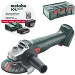 Metabo 18-Volt Akku Winkelschleifer W 18 7-125 Solo metaBOX 165 L