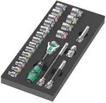 Wera 9721 Schaumstoffeinlage 8000 B Zyklop Knarre 3/8" Set 1, 23-teilig