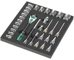 Wera 9722 Schaumstoffeinlage 8000 C Zyklop 1/2" Knarre Set 1, 31-teilig