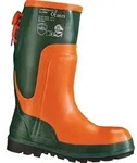 FELDTMANN Forstsicherheitsstiefel Ulme, extra breit oliv/orange Naturkautschuk