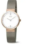 Boccia Damen Armbanduhr Slim 3283-06 Reintitan ros&eacute;goldplattiert mit grauem Edel...