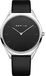 Bering Armbanduhr 17039-402 Ultra Slim Lederband schwarz