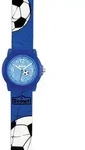 Scout Jungen Armbanduhr Crystal 280305030 Fu&szlig;ball blau
