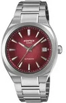 Casio Herren Armbanduhr Edifice EFK-200D-4AER Automatik Edelstahl dunkelrotes Zi...